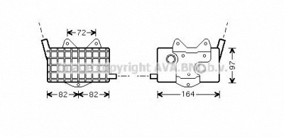 AVA QUALITY COOLING ms3294 -  масляный радиатор, двигательное масло